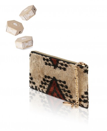 Шелковая (Бахмаль) ключница Moyen (M) OCULI TERAE! (Глаза земли!) Key_OCULI TERAE!/M